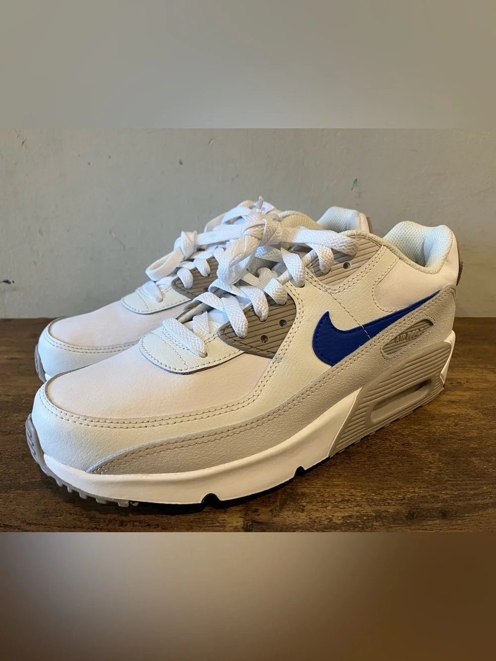 Nike Air Max 90 Summit White Racer Blue (GS)